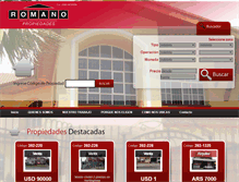 Tablet Screenshot of inmobiliariaromano.com.ar